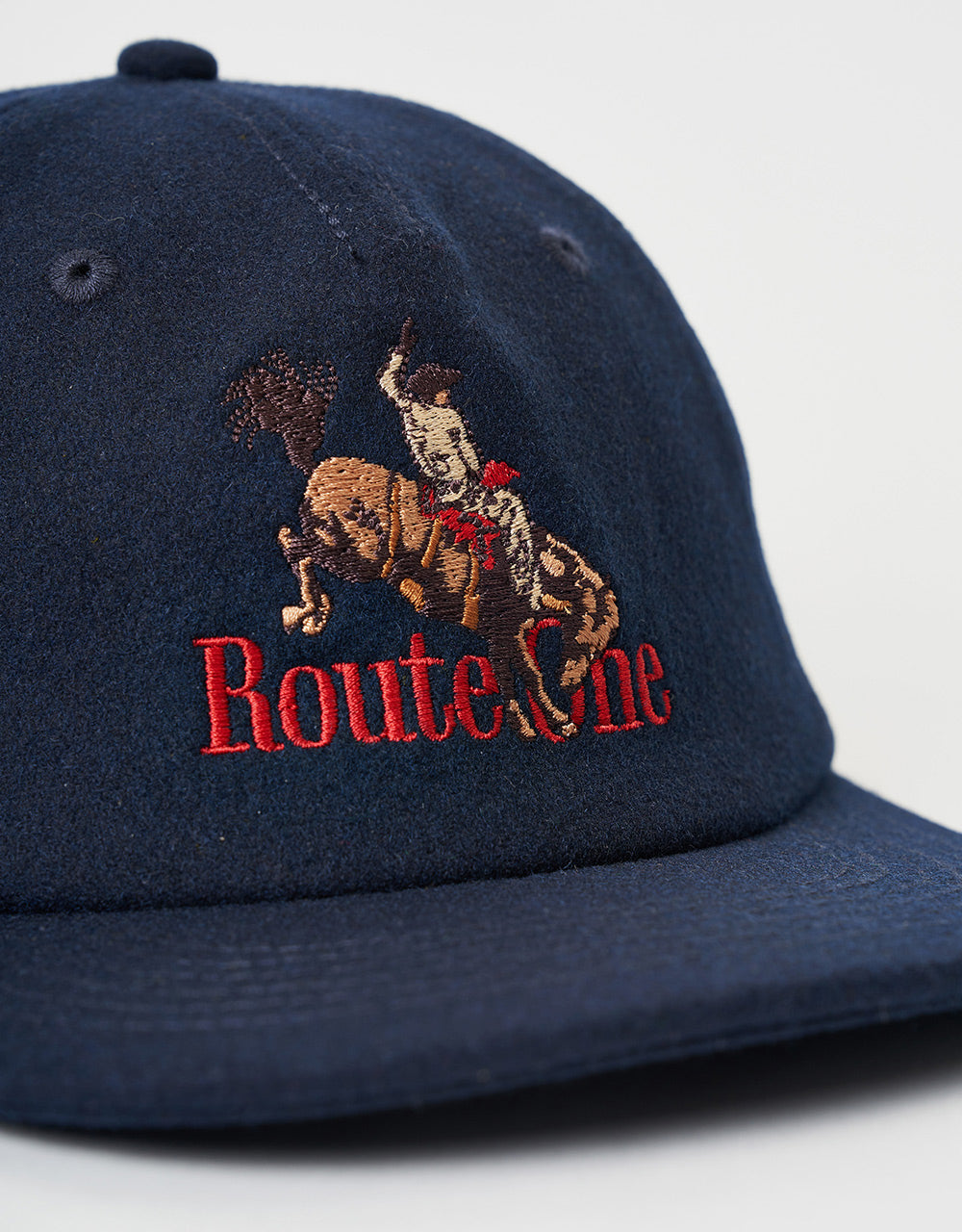Route One Rodeo Melton Cap-Navy