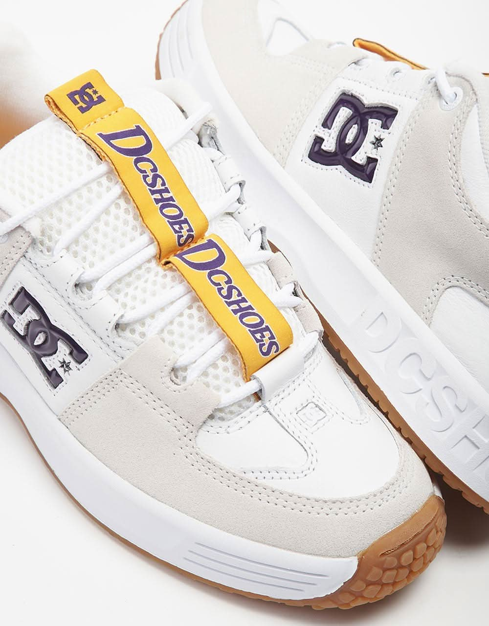 DC Lynx OG Skate Shoes - White/Purple