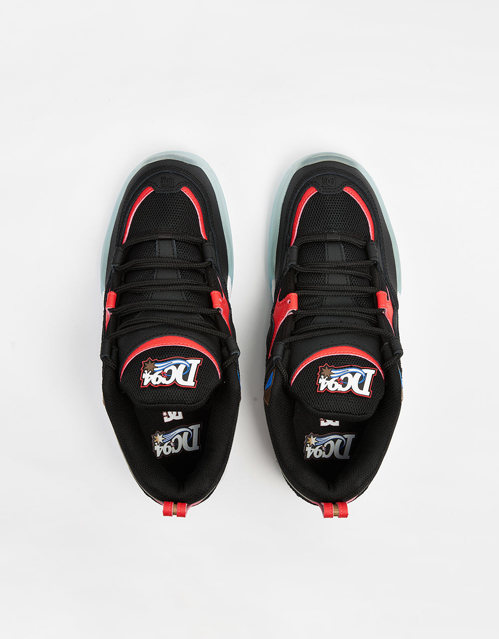DC Truth OG Skate Shoes - Black/Red/Blue
