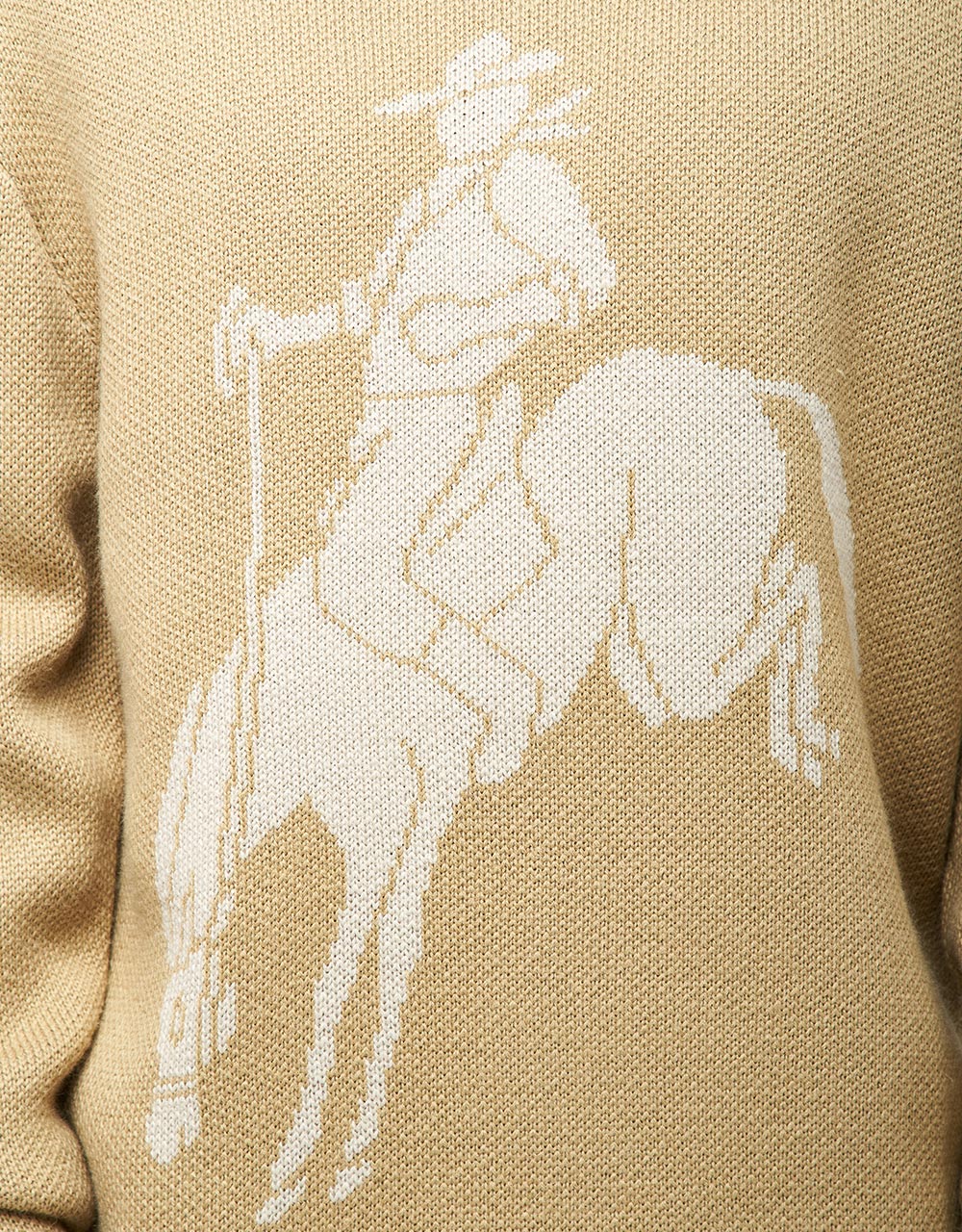 Route One Rodeo Knitted Sweater - Wheat/Natural