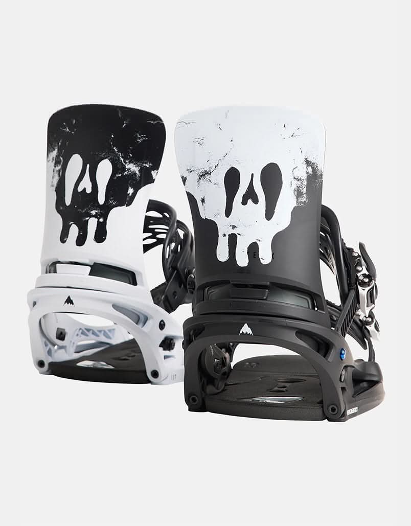 Burton Cartel X EST® 2024 Snowboard Bindings Black/White/Graphic
