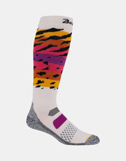 Burton Performance Midweight Snowboard Socks - Stout White Safari