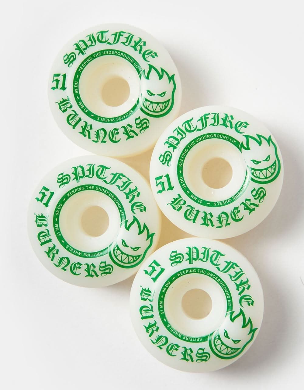 Spitfire Burners 99d Skateboard Wheels 51mm