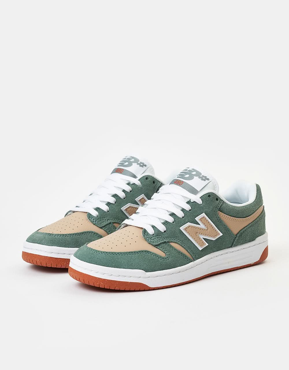 New Balance Numeric 480 Skate Shoes - Juniper/White