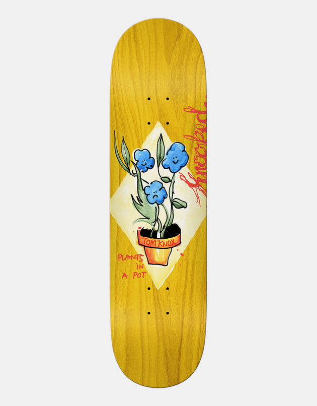 Krooked Knox Blue Flowers Skateboard Deck - 8.5"
