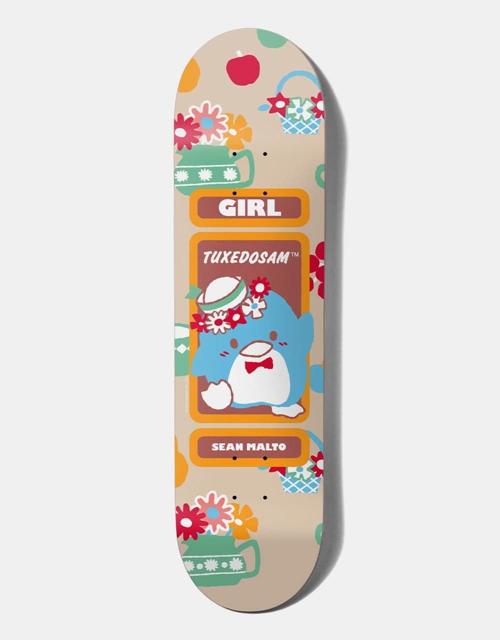 Girl x Sanrio Malto Tuxedosam 'TWIN TIP' Skateboard Deck 8.5"