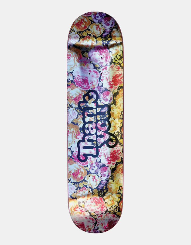 Thank You Floral Foil Logo Skateboard Deck - 8.25"