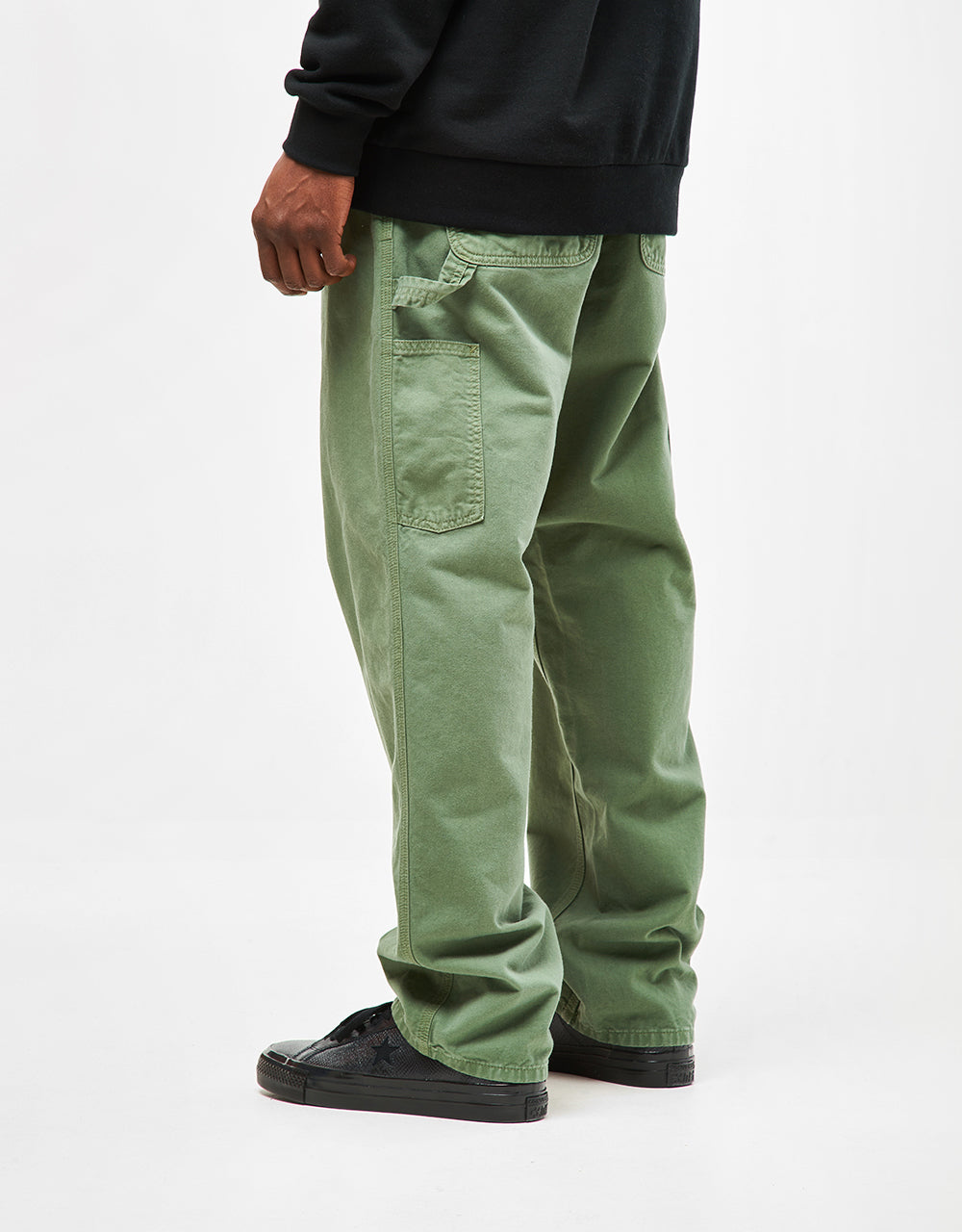 Carhartt WIP Single Knee Pant - Park (Garment Dyed)