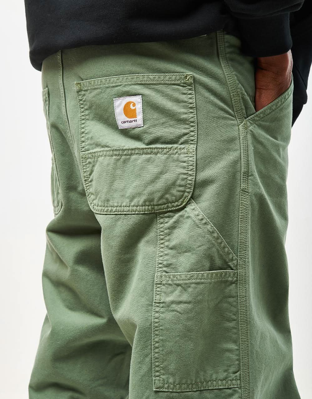 Carhartt WIP Single Knee Pant - Park (Garment Dyed)