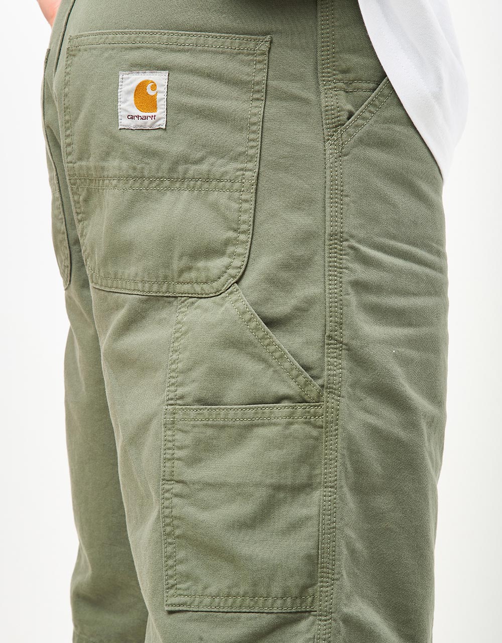 Carhartt WIP Single Knee Short - Park (Garment Dyed)