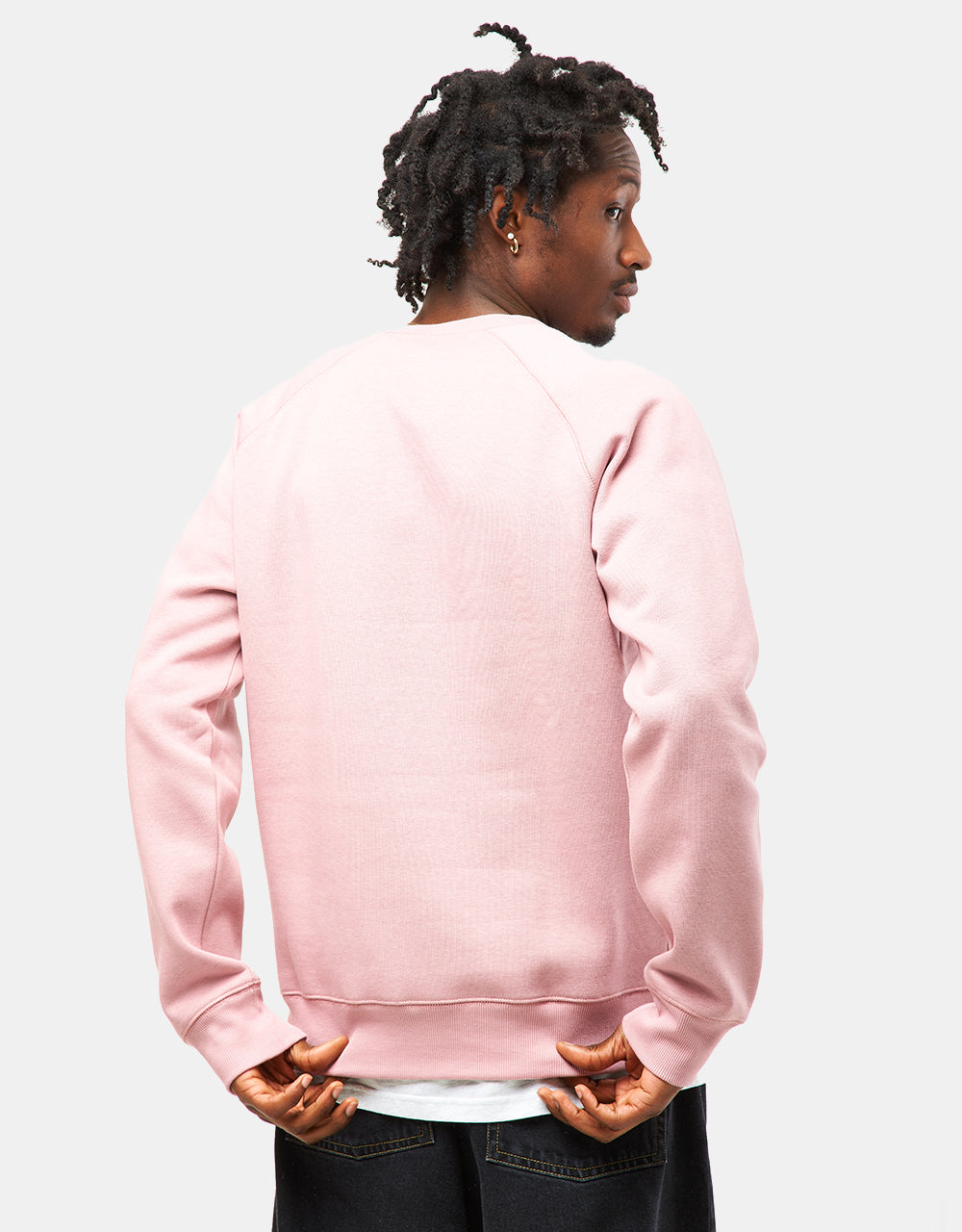 Carhartt WIP Chase Sweatshirt - Glassy Pink/Gold