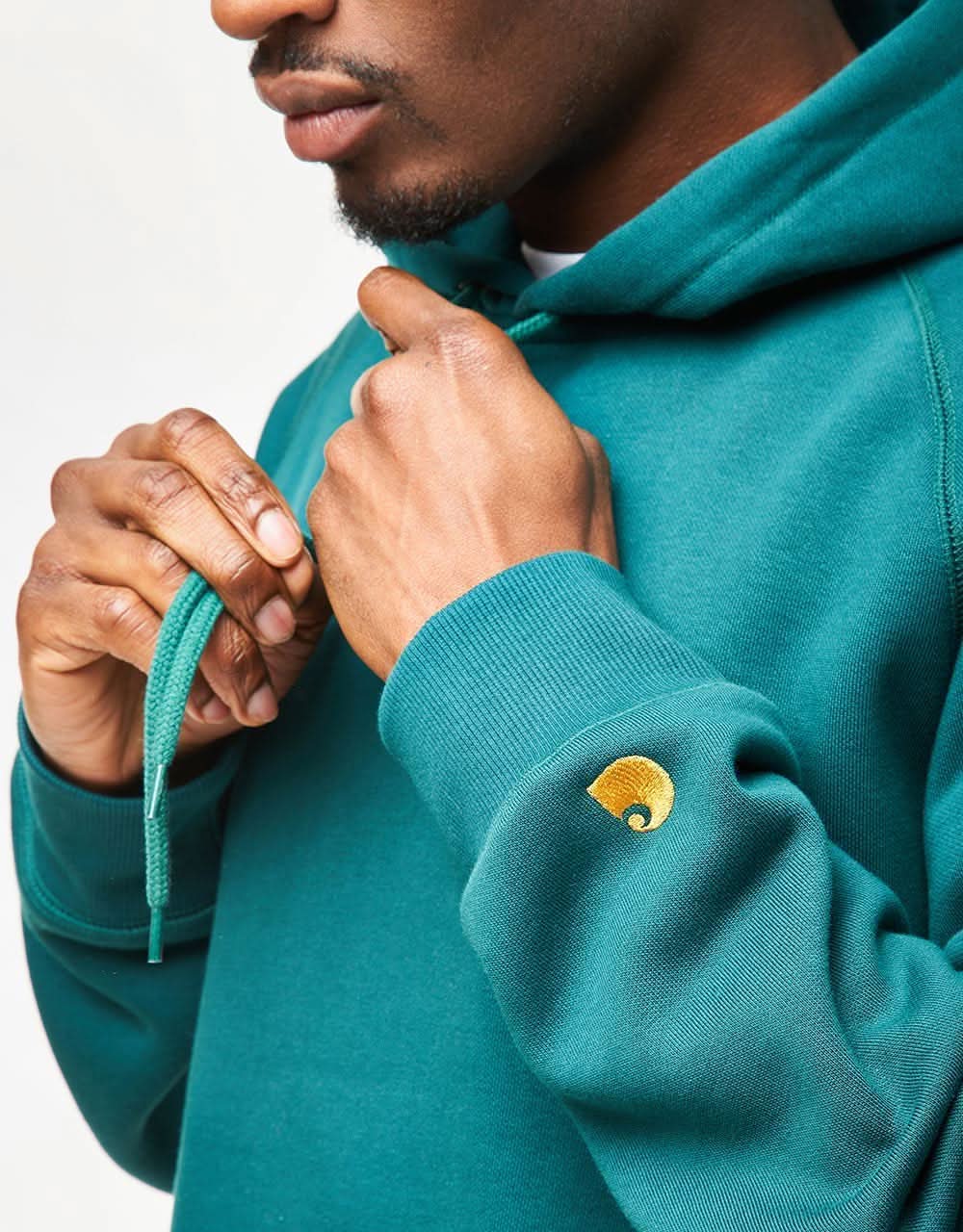 Carhartt WIP Hooded Chase Sweatshirt Chervil/Gold