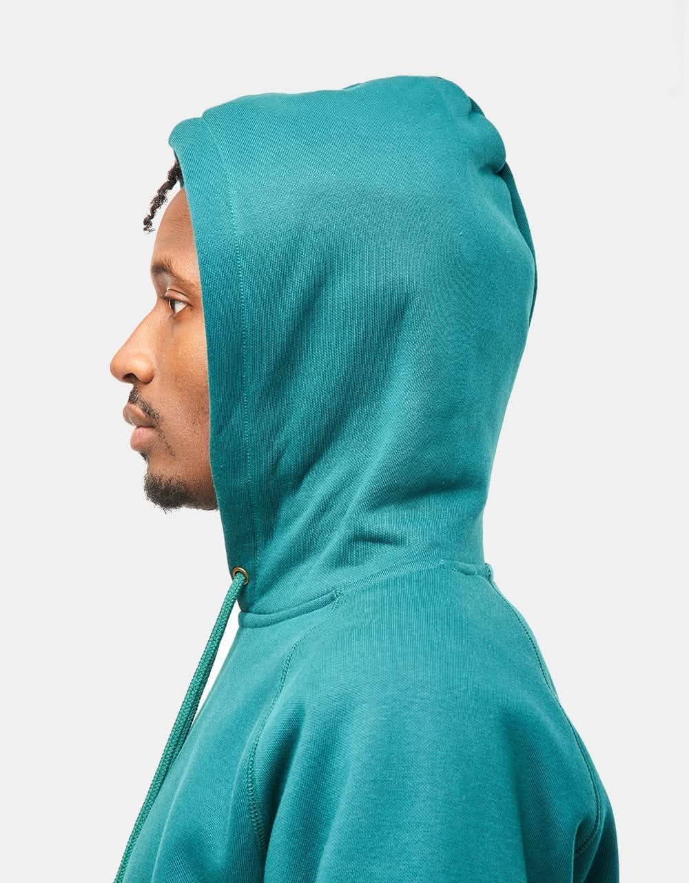 Carhartt WIP Hooded Chase Sweatshirt Chervil/Gold