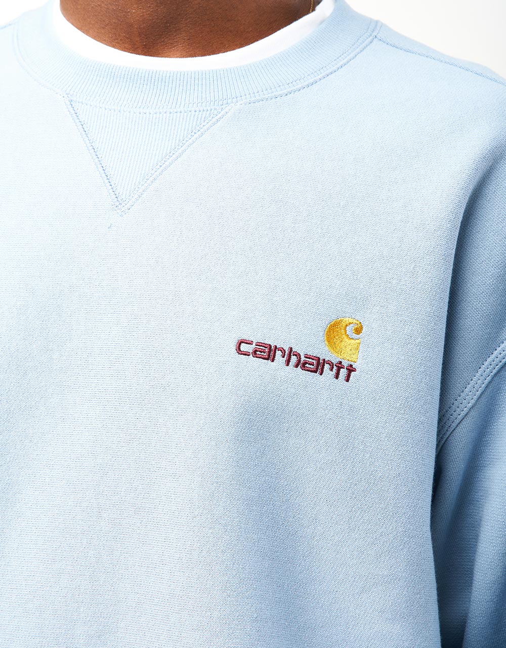 Carhartt WIP American Script Sweatshirt - Frosted Blue
