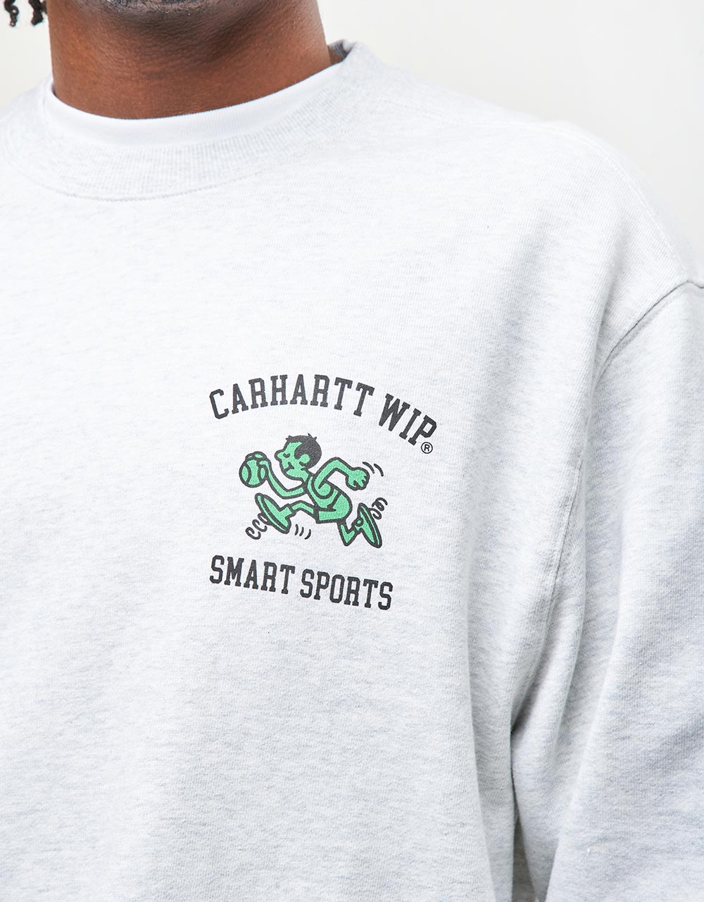 Carhartt WIP Smart Sports Sweatshirt - Ash Heather