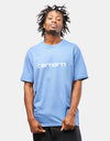 Carhartt WIP Script T-Shirt - Sorrent/White