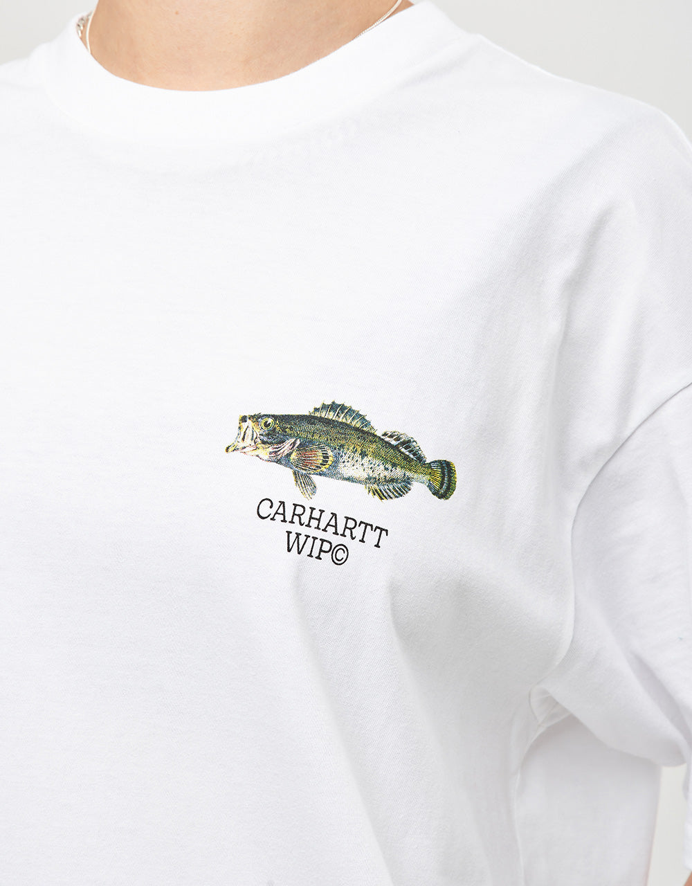 Carhartt WIP Fish T-Shirt - White M