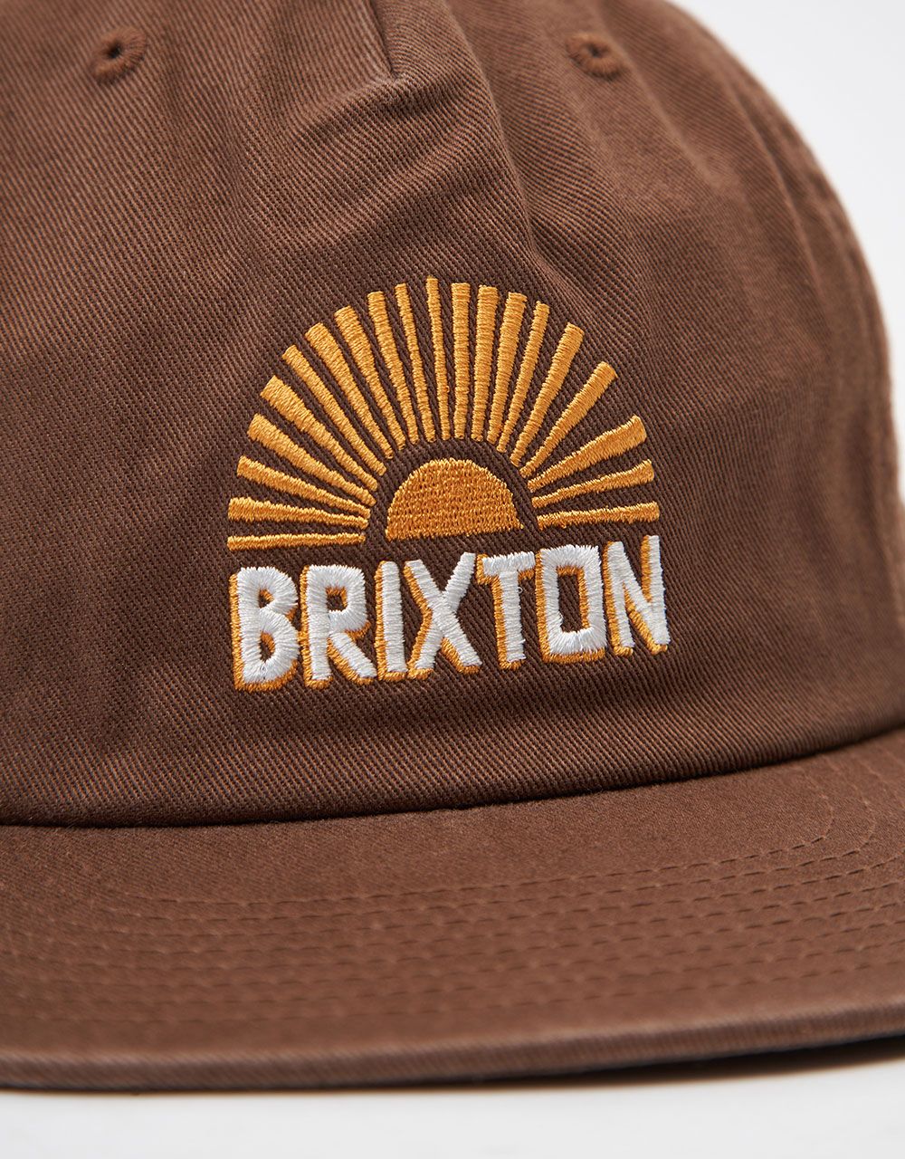 Brixton Sol High Profile Snapback Cap - Brown Sol Wash