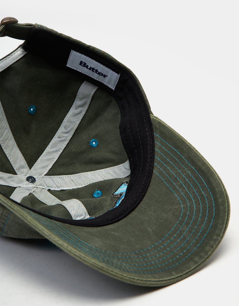 Butter Goods Swirl 6 Panel Cap - Washed Foliage