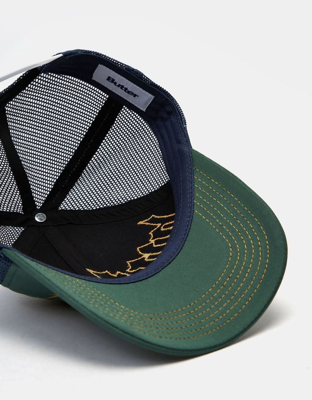 Butter Goods Shock Trucker Cap - Dark Forest