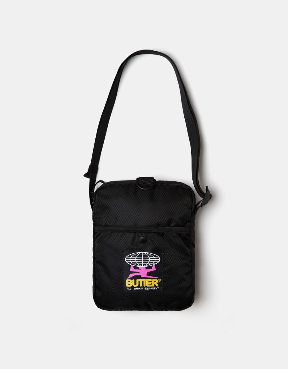 Butter Goods Ripstop Side Bag - Black