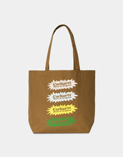 Carhartt WIP Canvas Graphic Tote Bag - BAM Print/Hamilton Brown