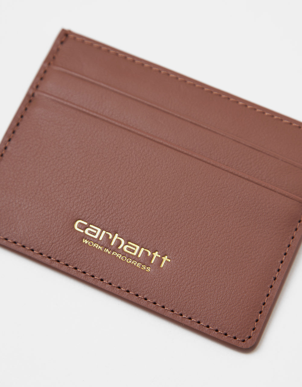 Carhartt WIP Vegas Cardholder - Cognac/Gold