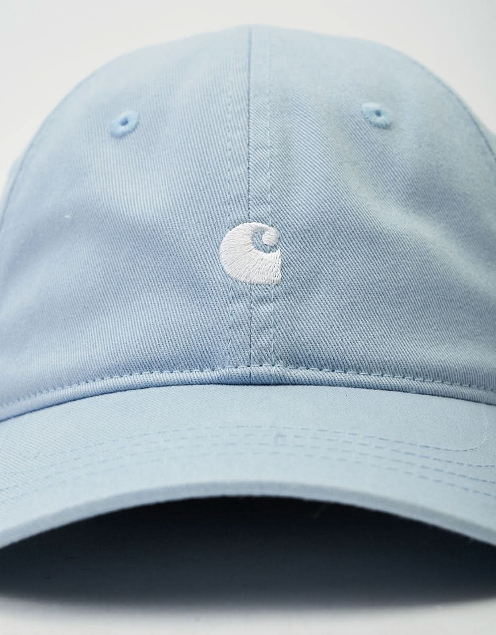 Carhartt WIP Madison Logo Cap - Frosted Blue/White