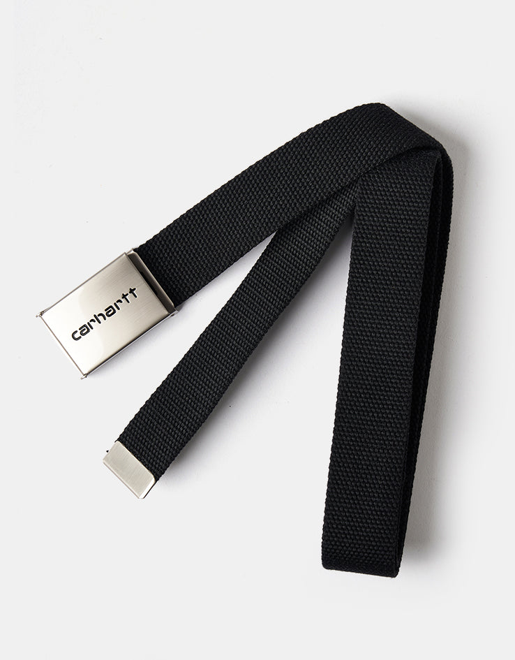 Carhartt WIP Chrome Clip Web Belt - Black