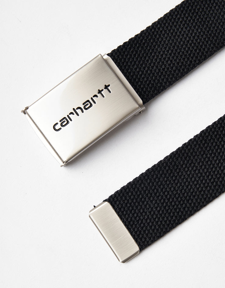 Carhartt WIP Chrome Clip Web Belt - Black