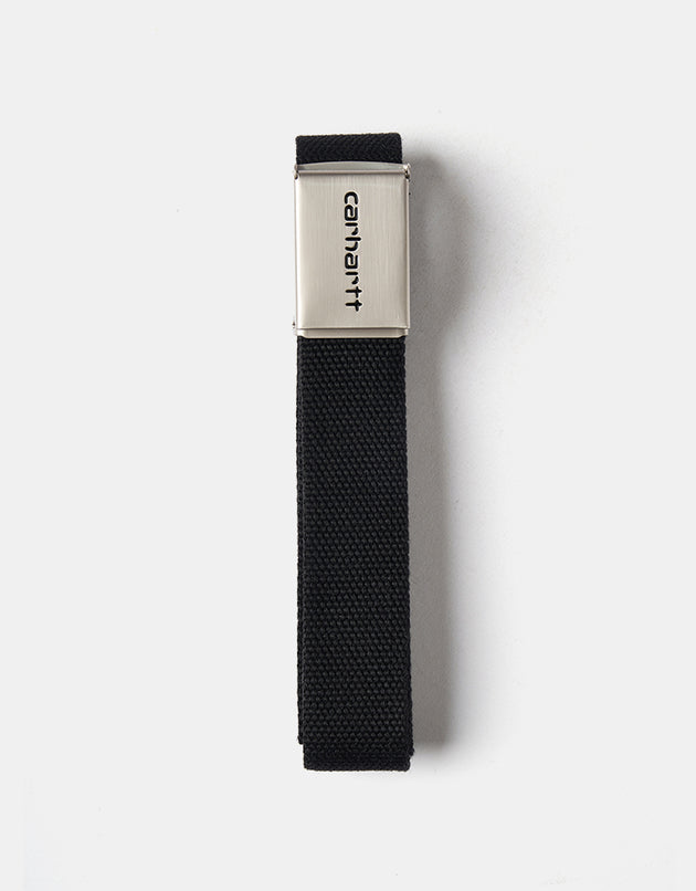 Carhartt WIP Chrome Clip Web Belt - Black