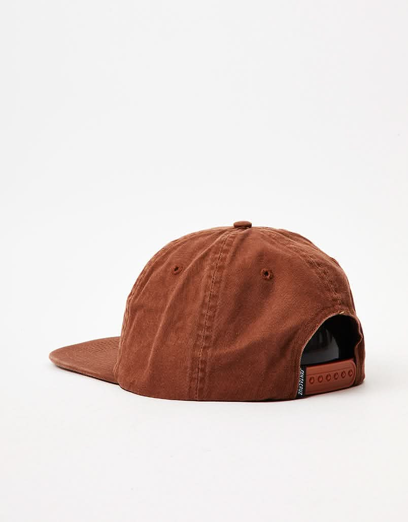 Santa Cruz Screaming Wave Snapback Cap - Brown Overdye