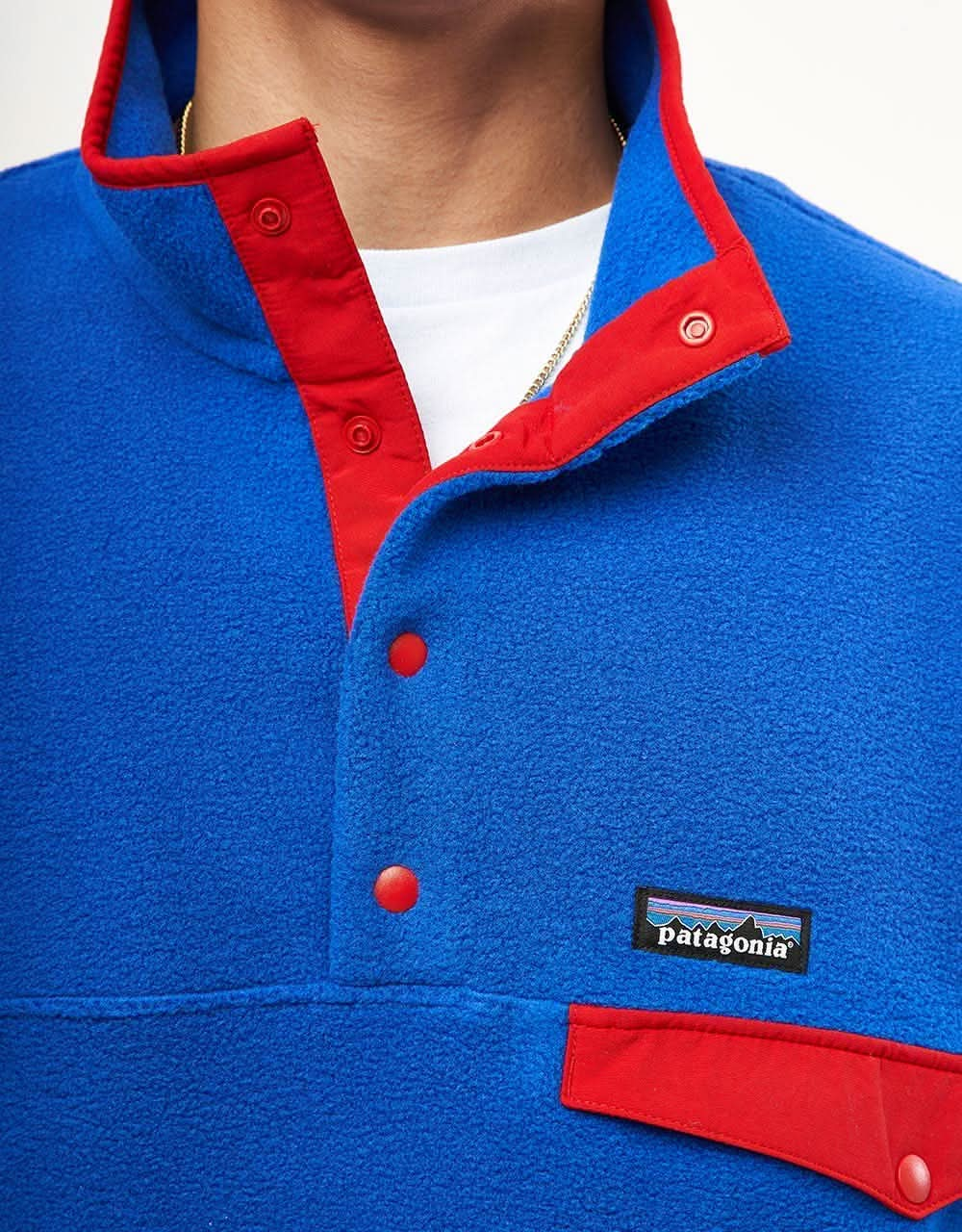 Patagonia Lightweight Synch Snap-T Pullover Fleece  - Passage Blue