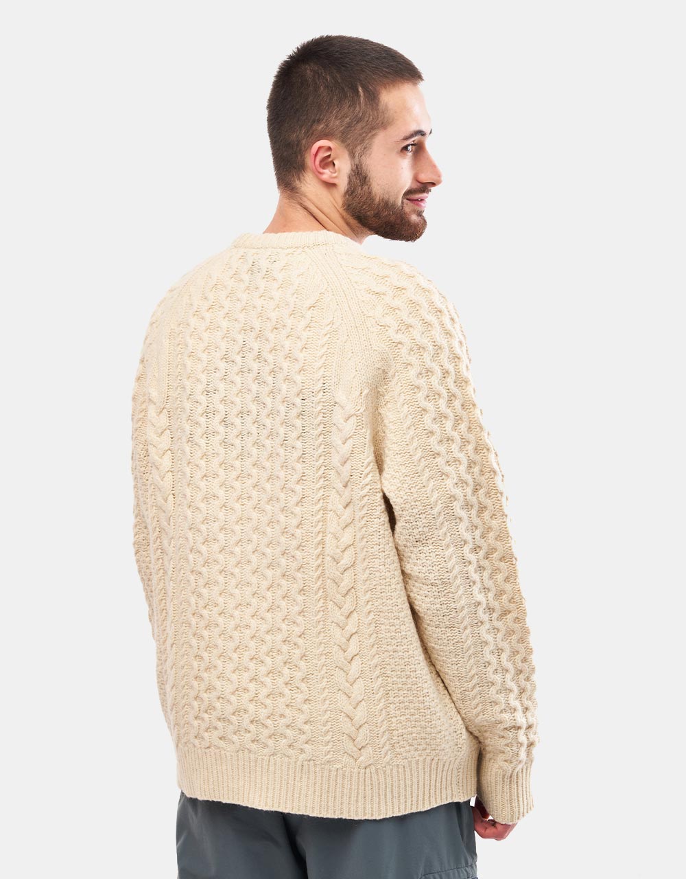 Patagonia Recycled Wool-Blend Cable Knit Sweater - Natural