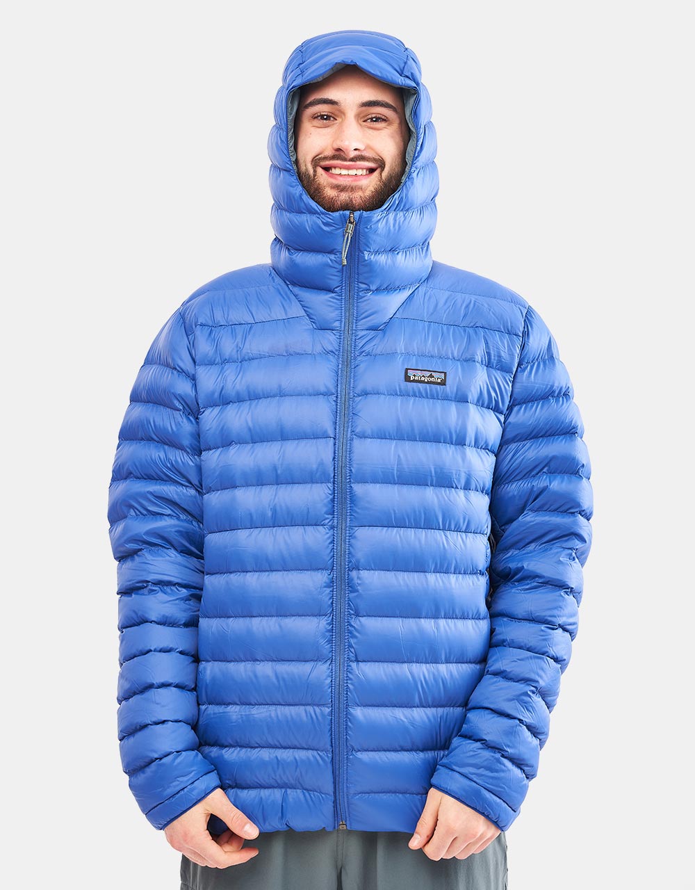 Patagonia Down Sweater Hooded Jacket - Passage Blue