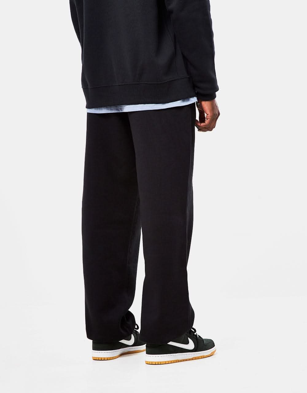 black nike swoosh sweatpants
