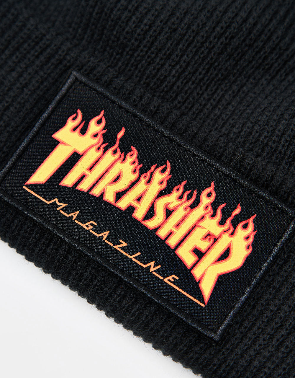 Thrasher Flame Patch Beanie - Black