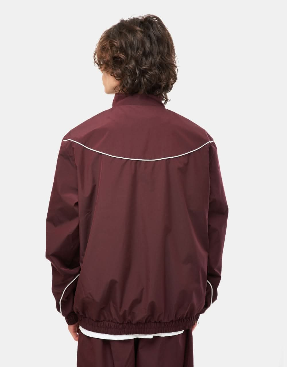 Route One Apex Track Jacket - Nut Brown/Cream