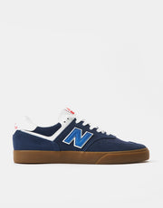 New Balance Numeric 574 Vulc Skate Shoes - Navy/Gum