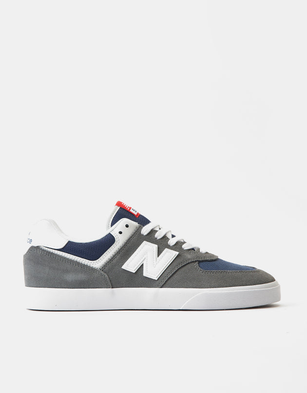 New Balance Numeric 574 Vulc Skate Shoes - Grey/White