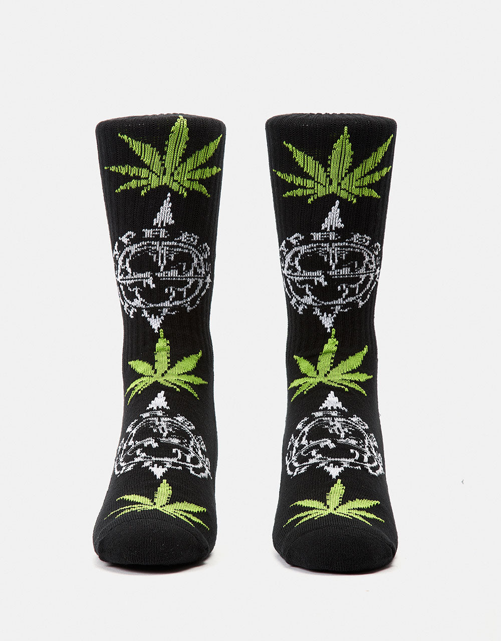 HUF x Cypress Hill Compass Plantlife Socks - Black