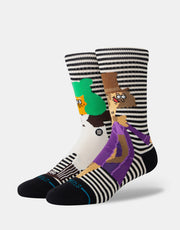 Stance x Willy Wonka Oompa Loompa Crew Socks - Black/White