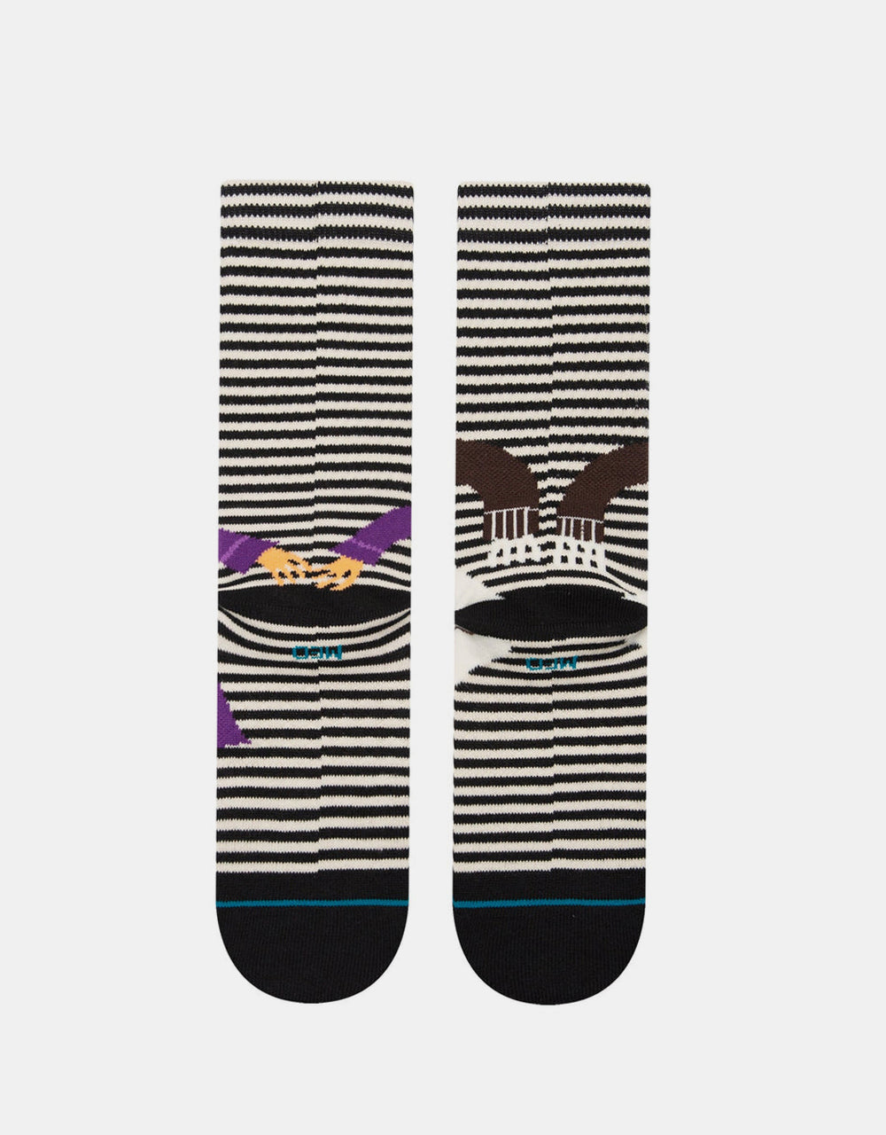 Stance x Willy Wonka Oompa Loompa Crew Socks - Black/White