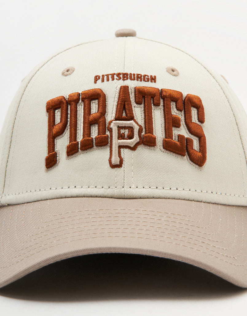 New Era 9Forty® Pittsburgh Pirates White Crown Cap - Brown/Stone