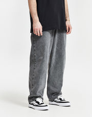 Route One Super Baggy Denim Jeans - Slate Grey