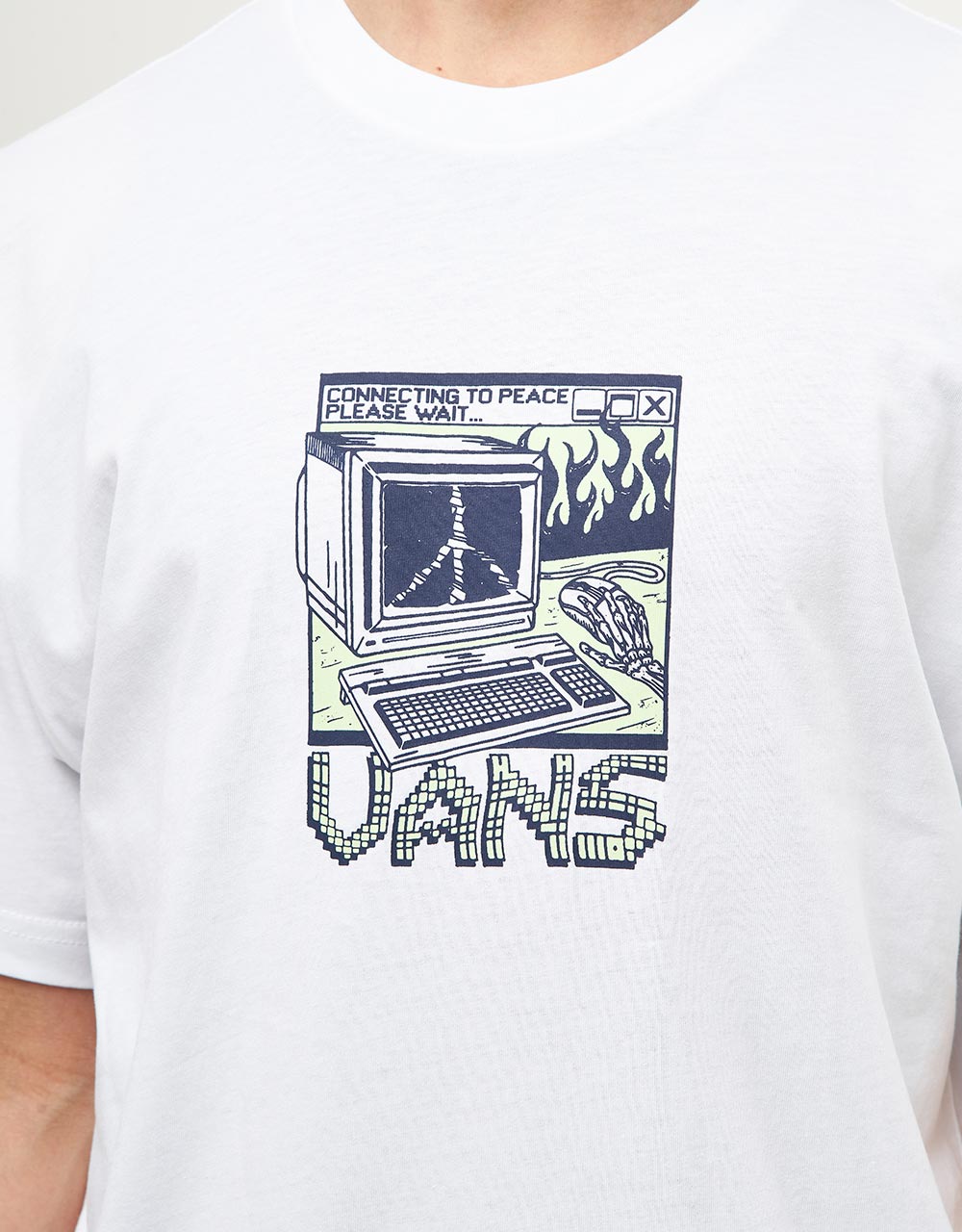 Vans Throwback Peace Machine T-Shirt - White