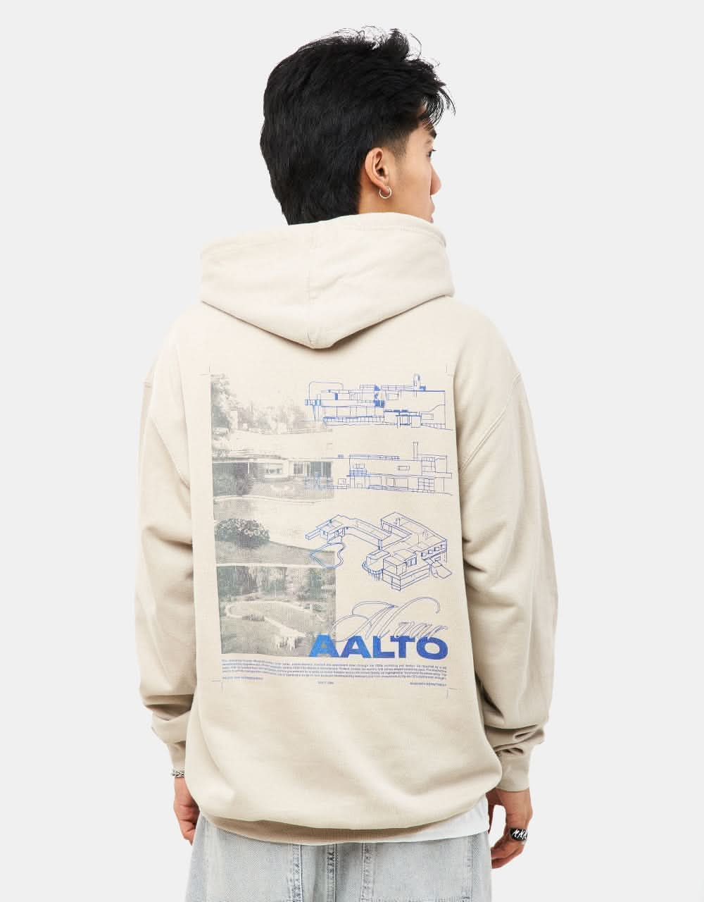 Route One Aalto Pullover Hoodie - Natural Stone