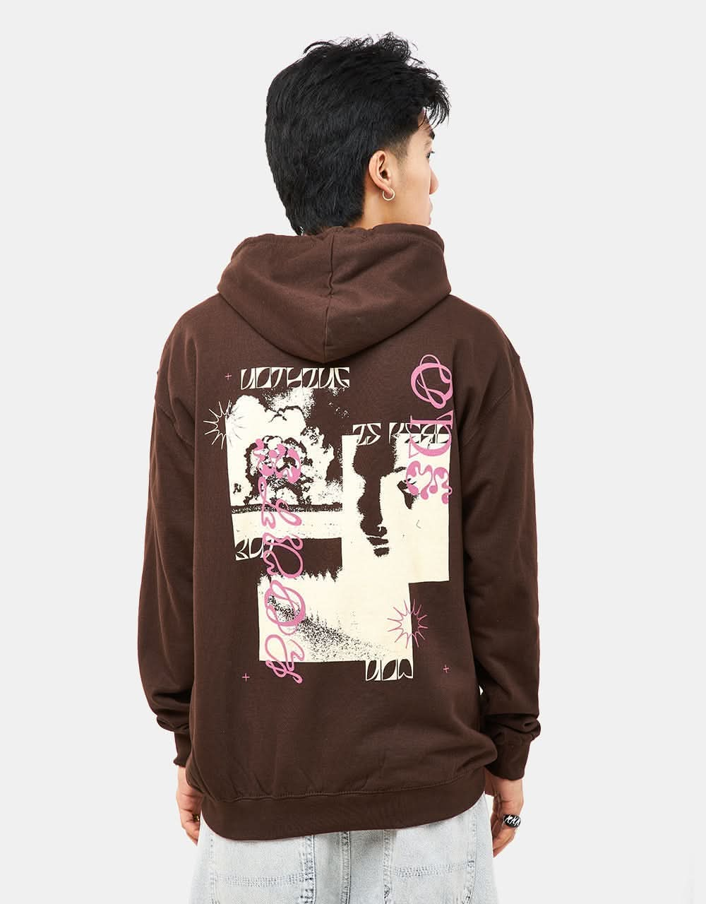 Route One Nothing Pullover Hoodie - Hot Chocolate