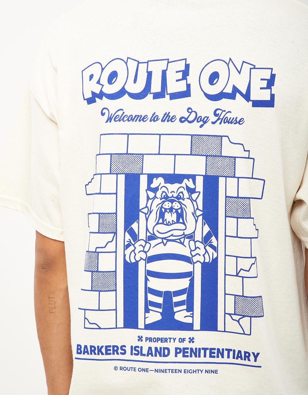 Route One Dog House T-Shirt - Natural