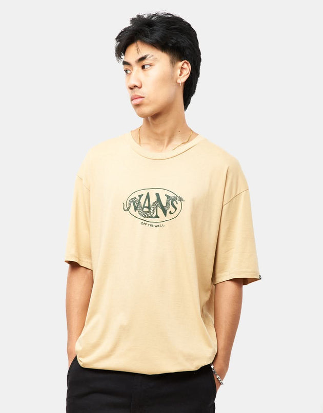 Vans Snaked Center Logo T-Shirt - Taos Taupe